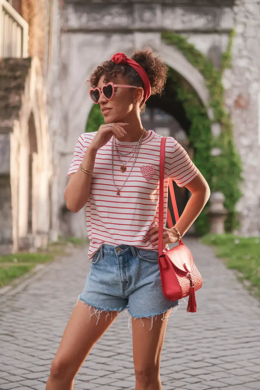 july outfits black women+Retro Street Style with a Sweetheart Twist