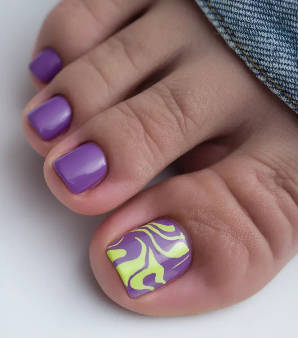 june toes Lavender Lime Twist