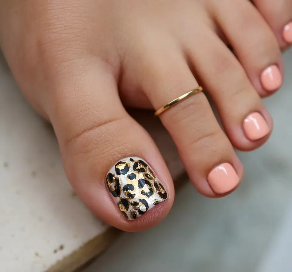 nail-color-Champagne Leopard Glam