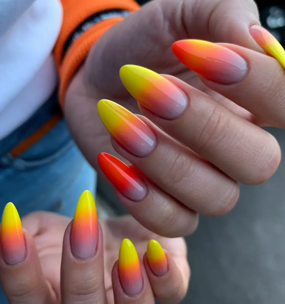 neon summer nail art Pop Art Meets Camo in Pink and Yellow