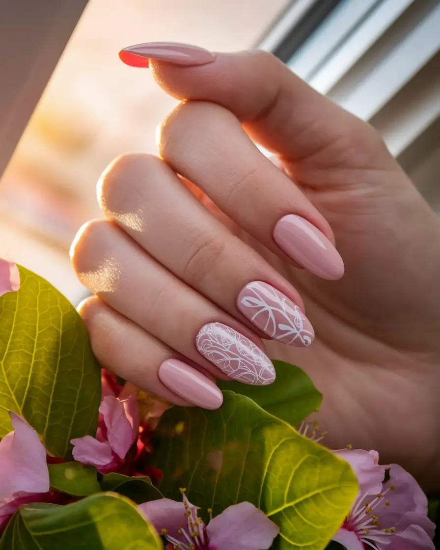 oval nail inspo summer Petal Tracings in Whispered Nude