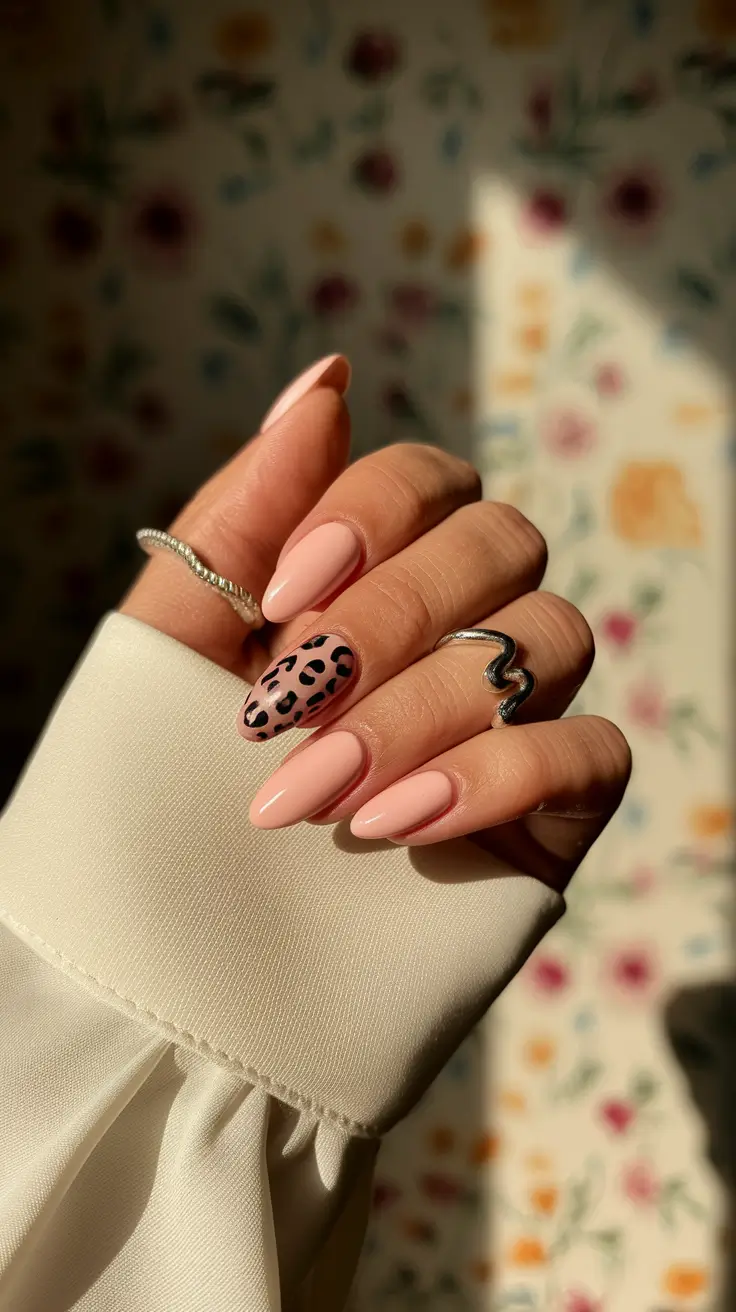 oval nail inspo summer Soft Pink with a Wild Twist