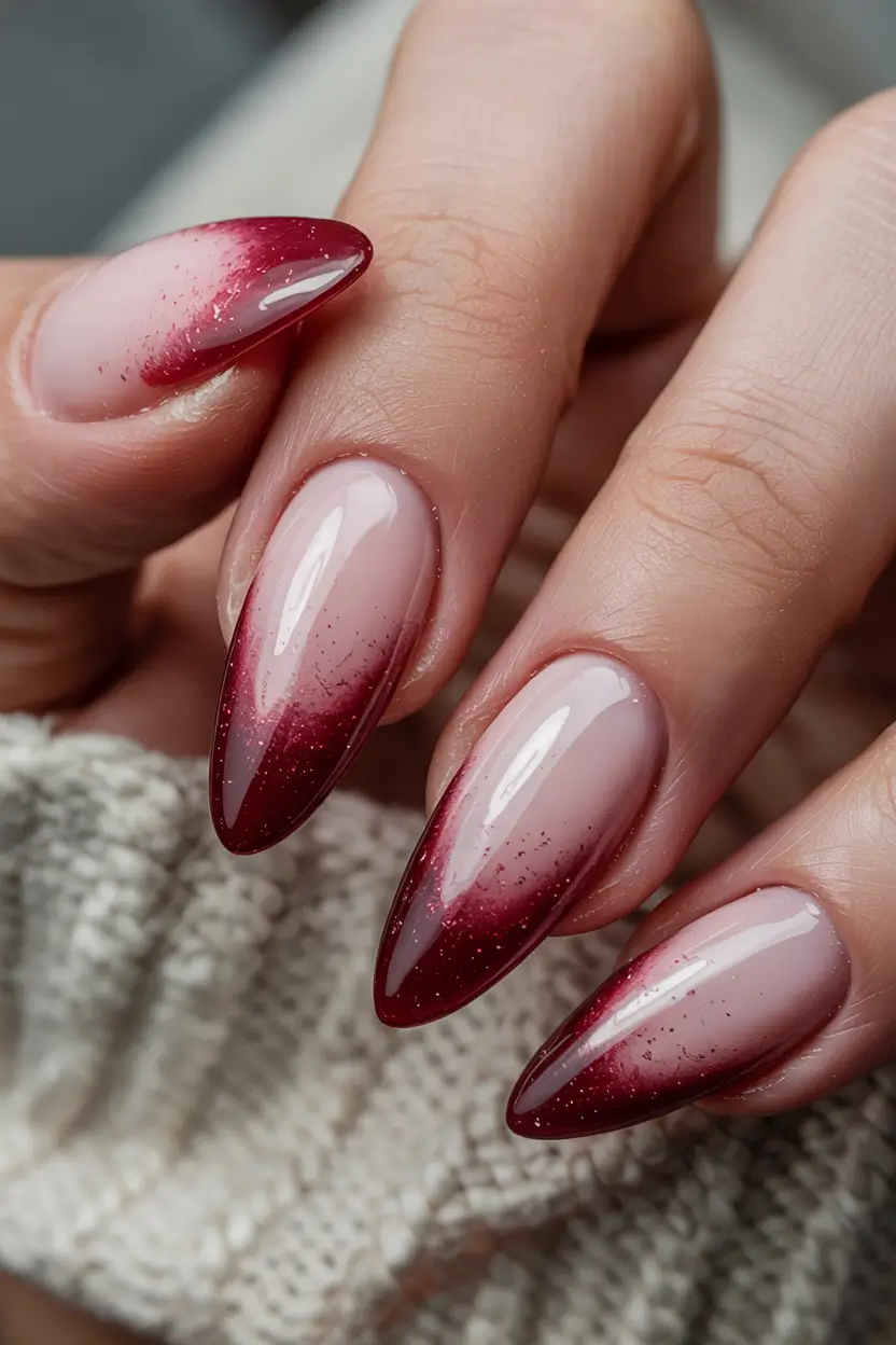 pink nails summer almond Berry Fade for Bold Summer Nights
