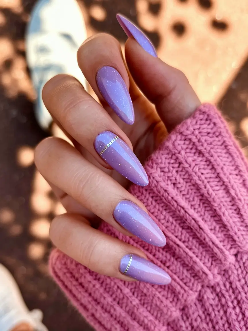 summer ombre nails ideas Bubblegum Pink with Gold Accents