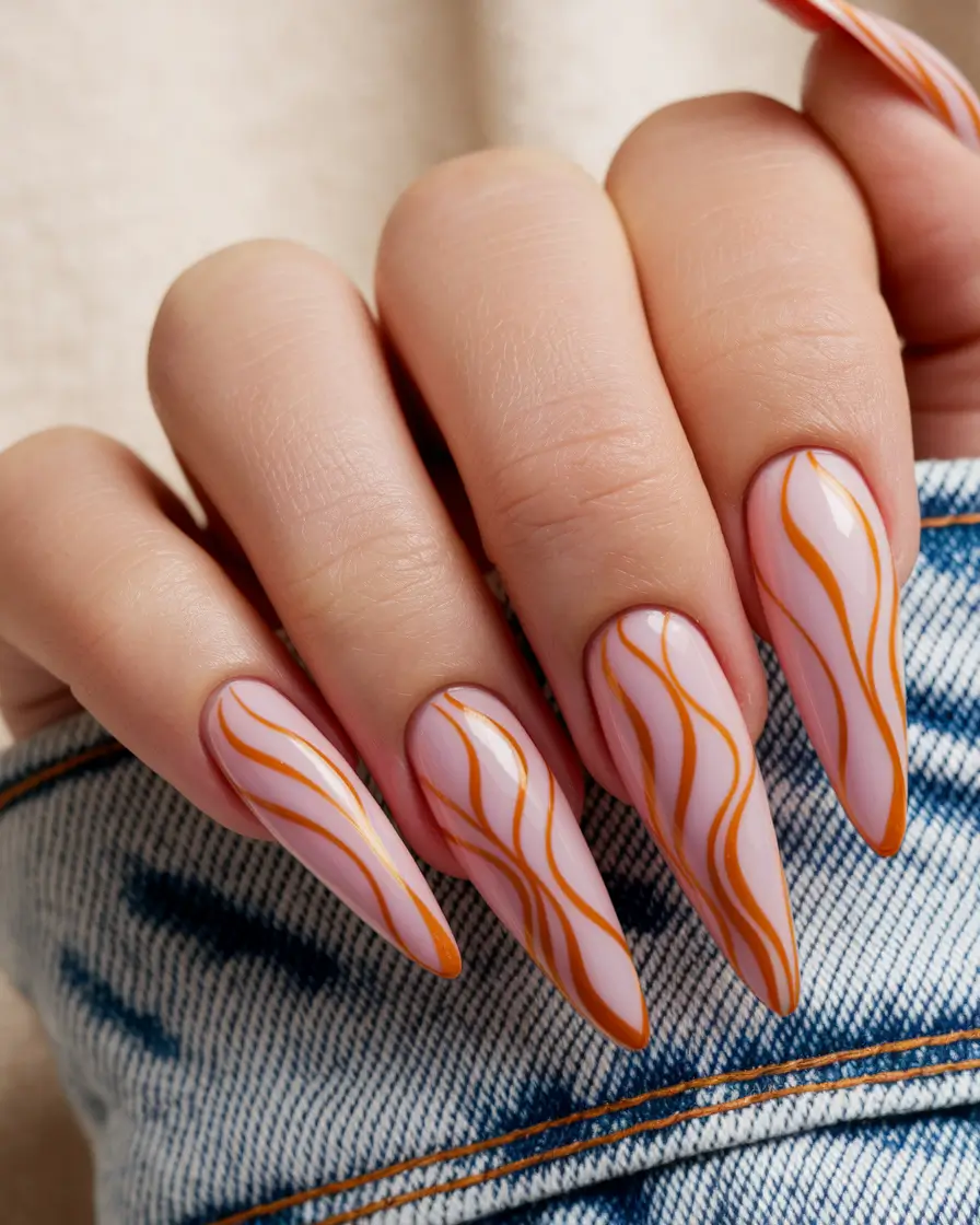 sunset gradient nails Desert Mirage Waves