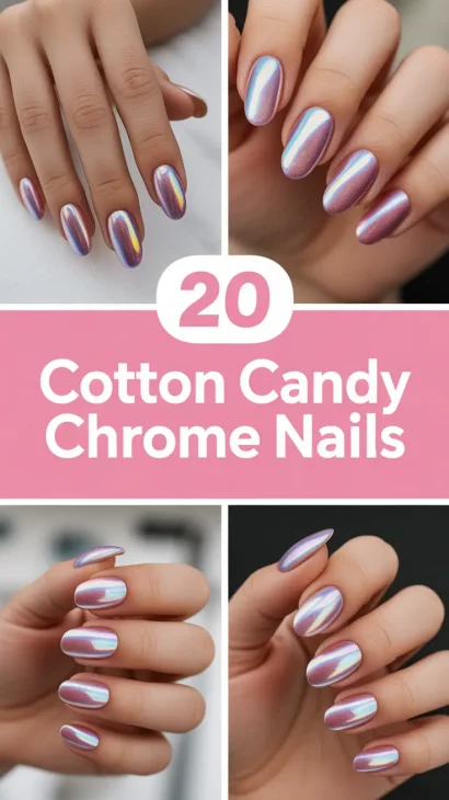 Cotton Candy Chrome Nails 2025: Trendy Designs and Ideas