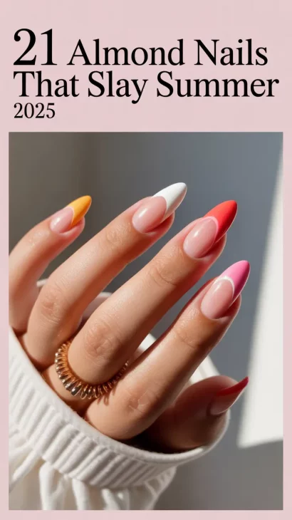 Almond Nails That Slay Summer 2025: Bright Colors & Chic Designs