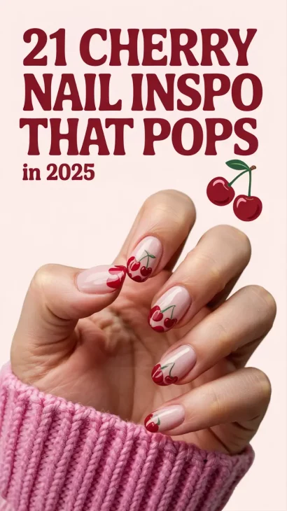 Cherry Nail Inspo That Pops in 2025: From Cute & Simple to Bold 3D Designs