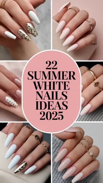 Summer White Nails Ideas 2025 That Feel Fresh, Fun, and Totally You