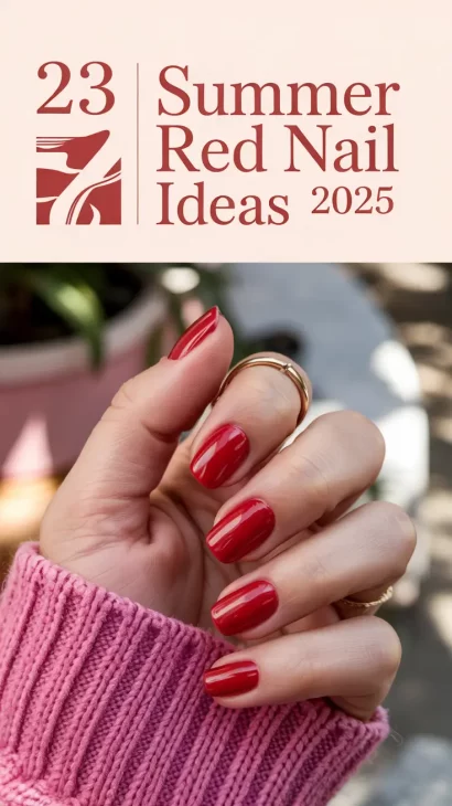 Summer Red Nail Ideas 2025 for Every Vibe: Classy, Bold & Bright