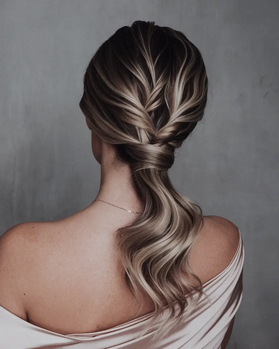 summer hairstyles for medium blonde hair Elegant Twisted Ponytail with a Silky Finish