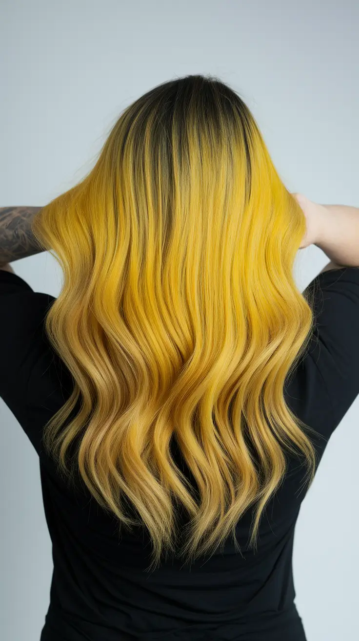 ombre hair colors Sunbeam Yellow Ombre for Golden Moods