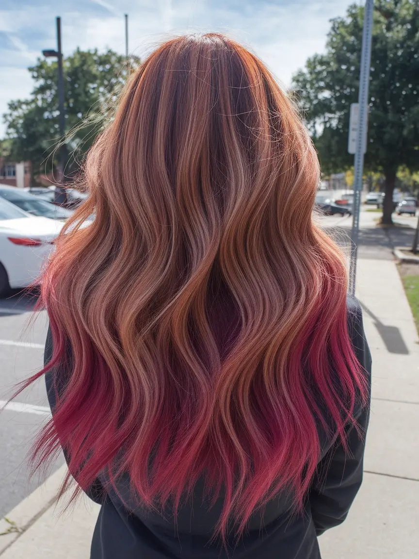 ombre hair colors Cherry Ends on Cinnamon Curls