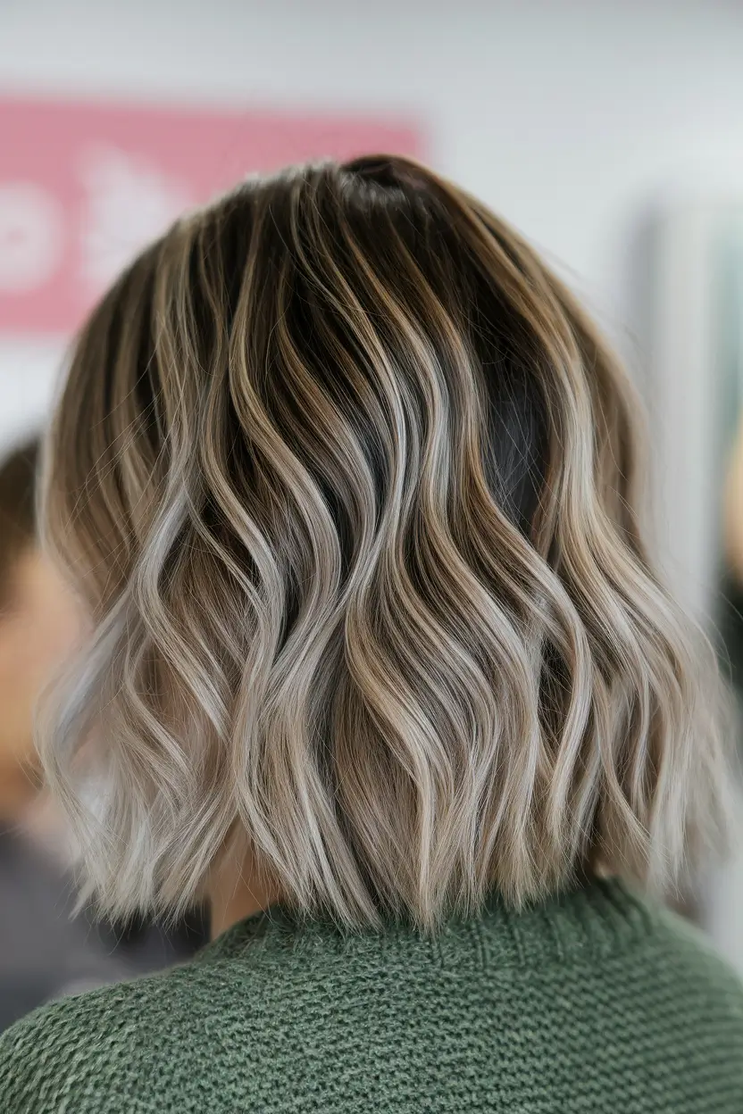 ombre hair colors Rooted Ash Beige with Dimensional Lights