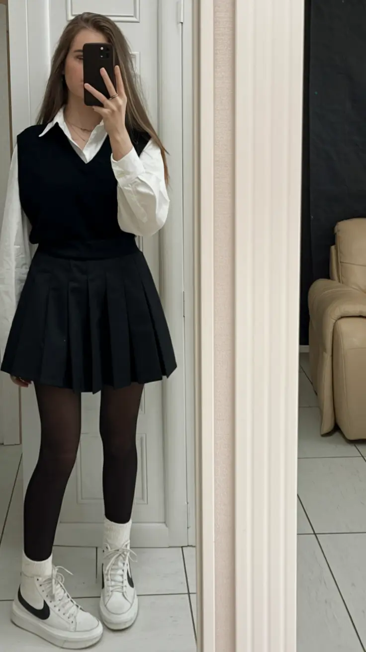 back to school outfits 2025 Varsity Vibes with a Trendy Twist
