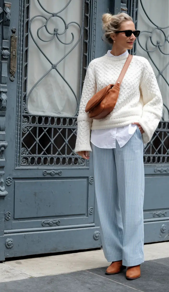 simple casual fall outfits Cozy Layered Minimalism in Taupe