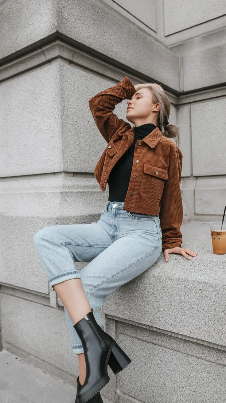 simple casual fall outfits Smart-Casual Button-Up with Sunday Ease