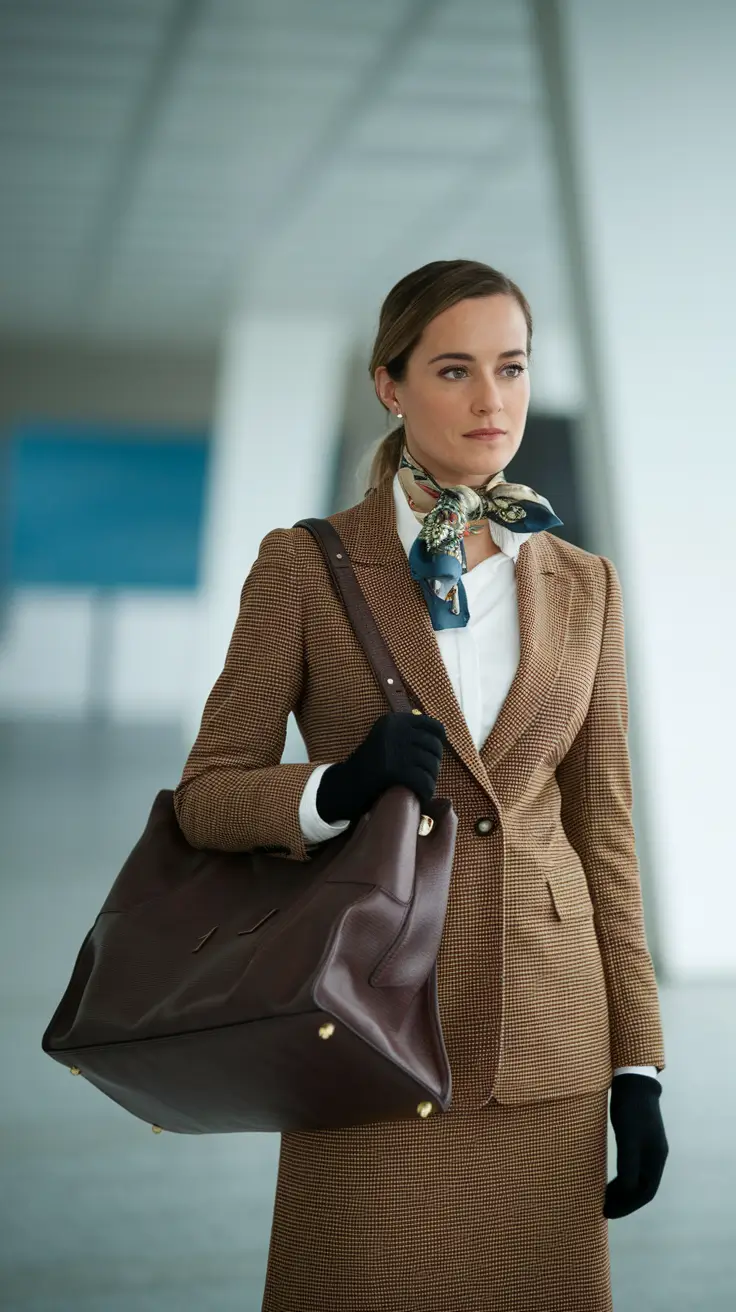 fall old money outfits The Heritage Businesswoman