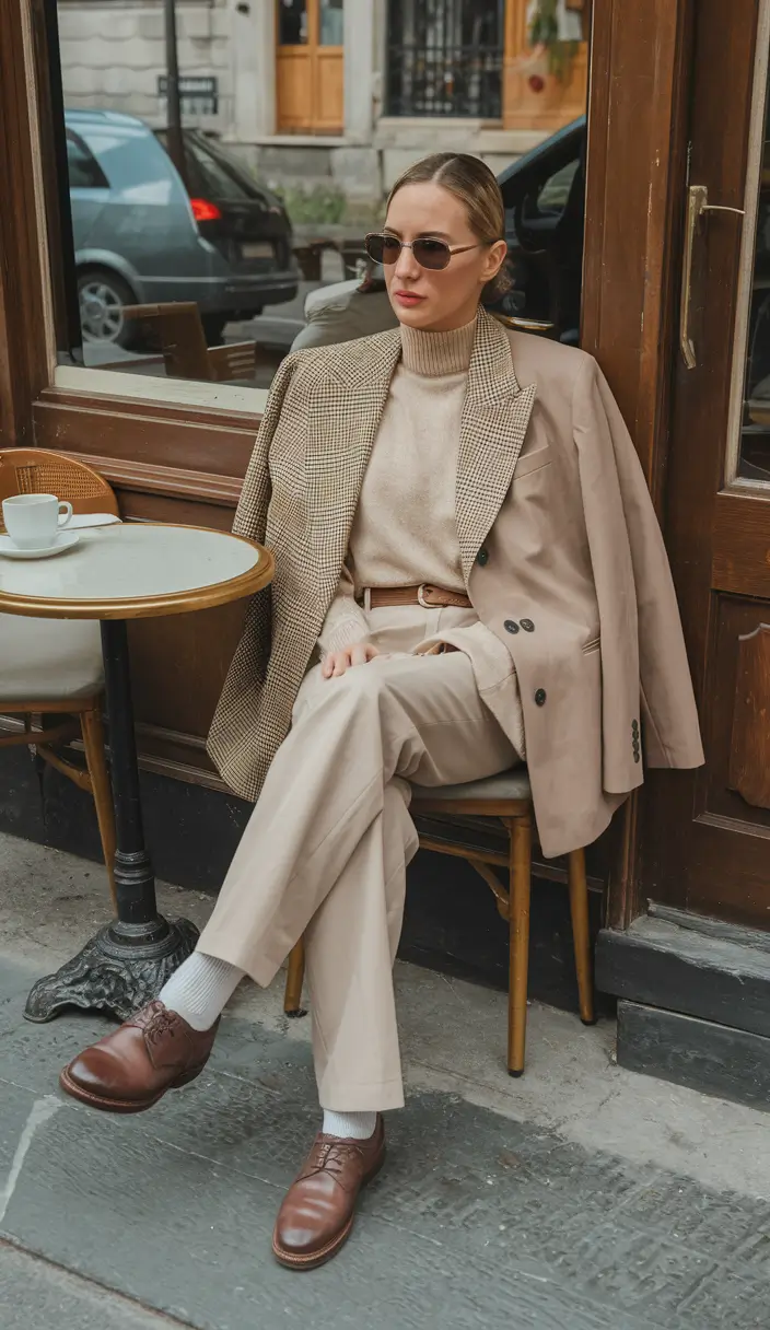fall old money outfits aesthetic Café Society in Camel