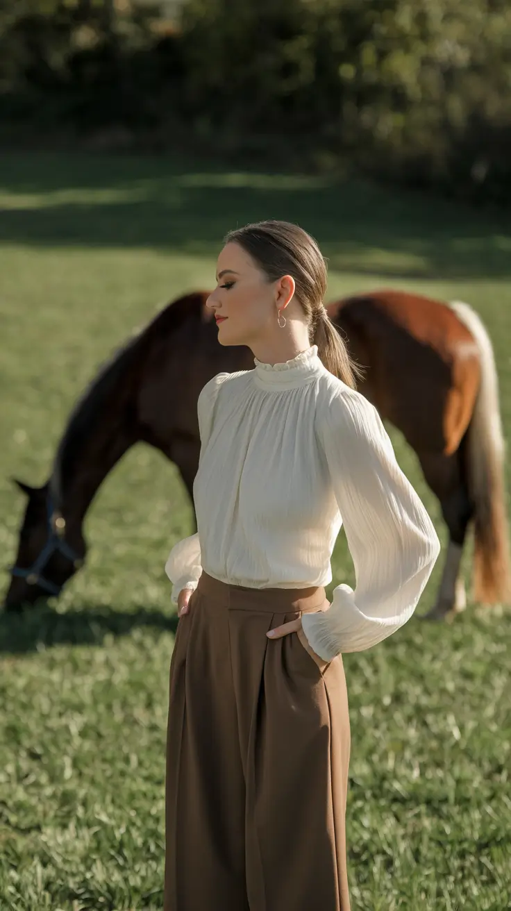 fall old money outfits dress Equestrian Elegance