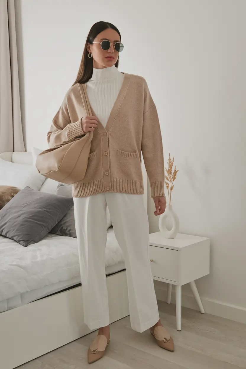 fall transition outfits Muted Tones for Cozy Minimalists