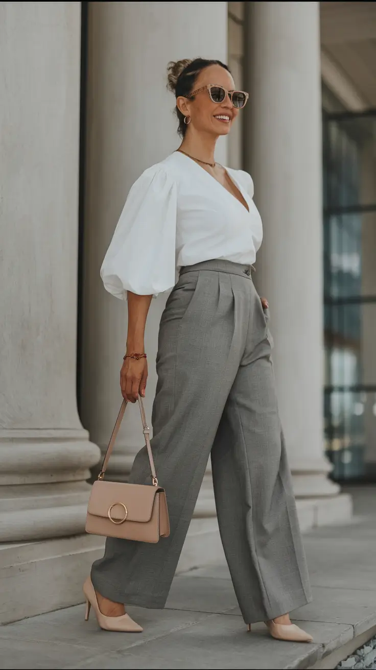 fall transition outfits Graceful Volume for Office & Occasions