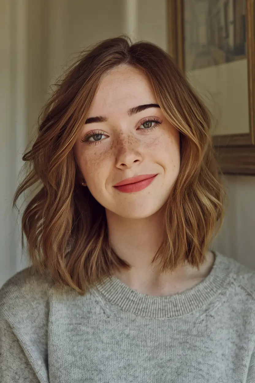 end-of-summer-hair-color-ideas-2025-Natural-Light-Brown-Waves