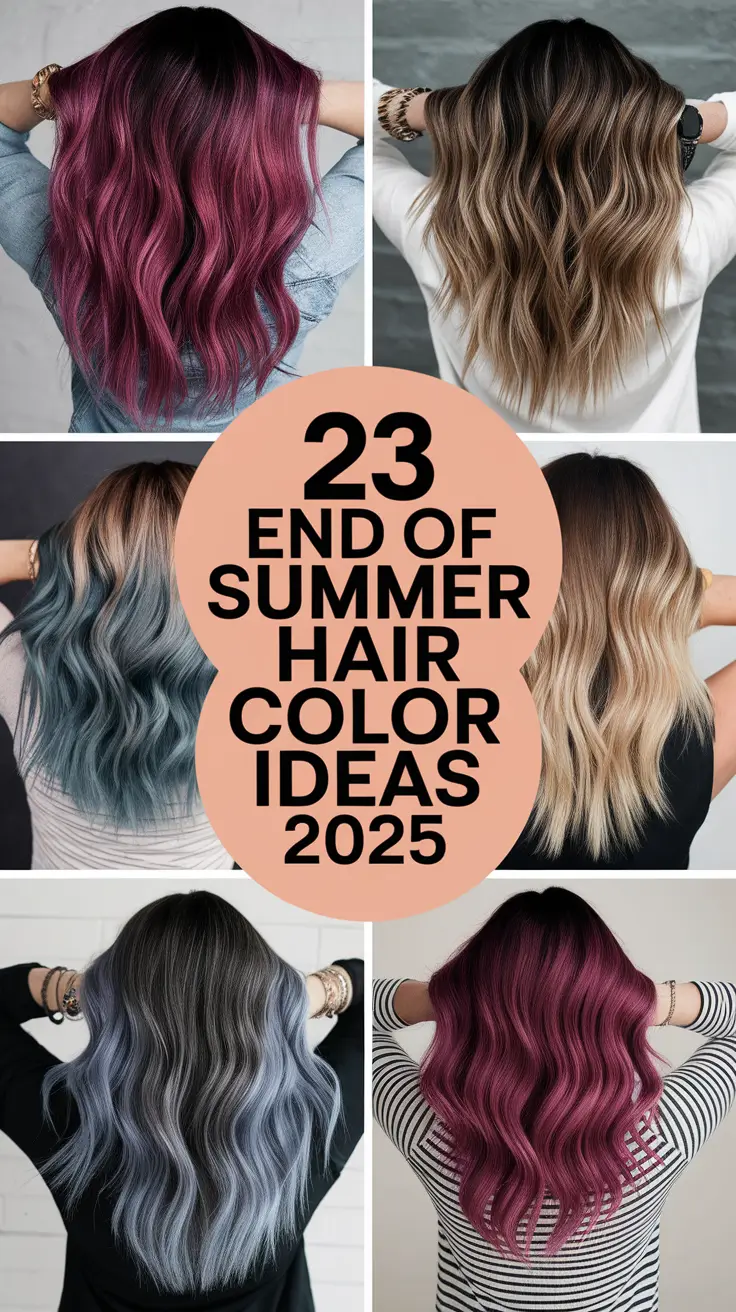 End of Summer Hair Color Ideas 2025: Fresh Looks for Every Style