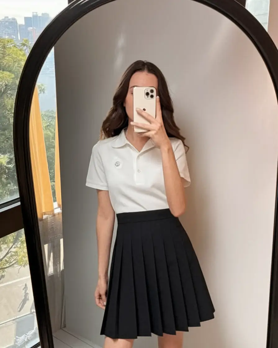 back to school outfits Preppy Polo & Pleats