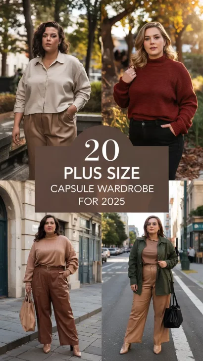 Plus Size Fall Capsule Wardrobe for 2025: Stylish Outfits for Work, Travel, and Everyday Fashion