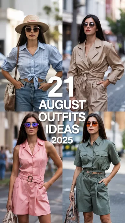 August outfits ideas 2025 for women casual and stylish looks for summer