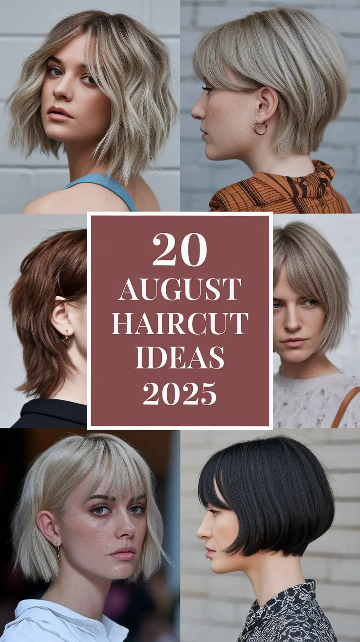 August Haircut Ideas 2025: Fresh, Trendy Looks for a Hot Summer Reset