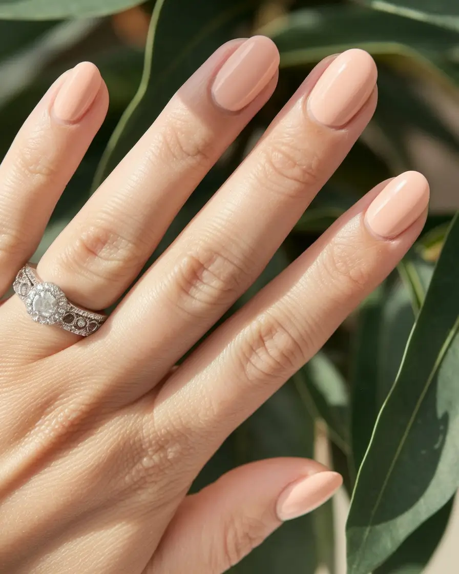 august nails color ideas Peach Cream for Warm Weather Minimalism