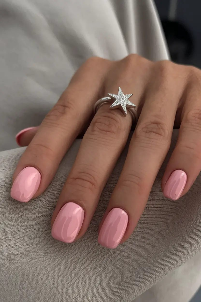 august nails color ideas Sweet Petal Pink