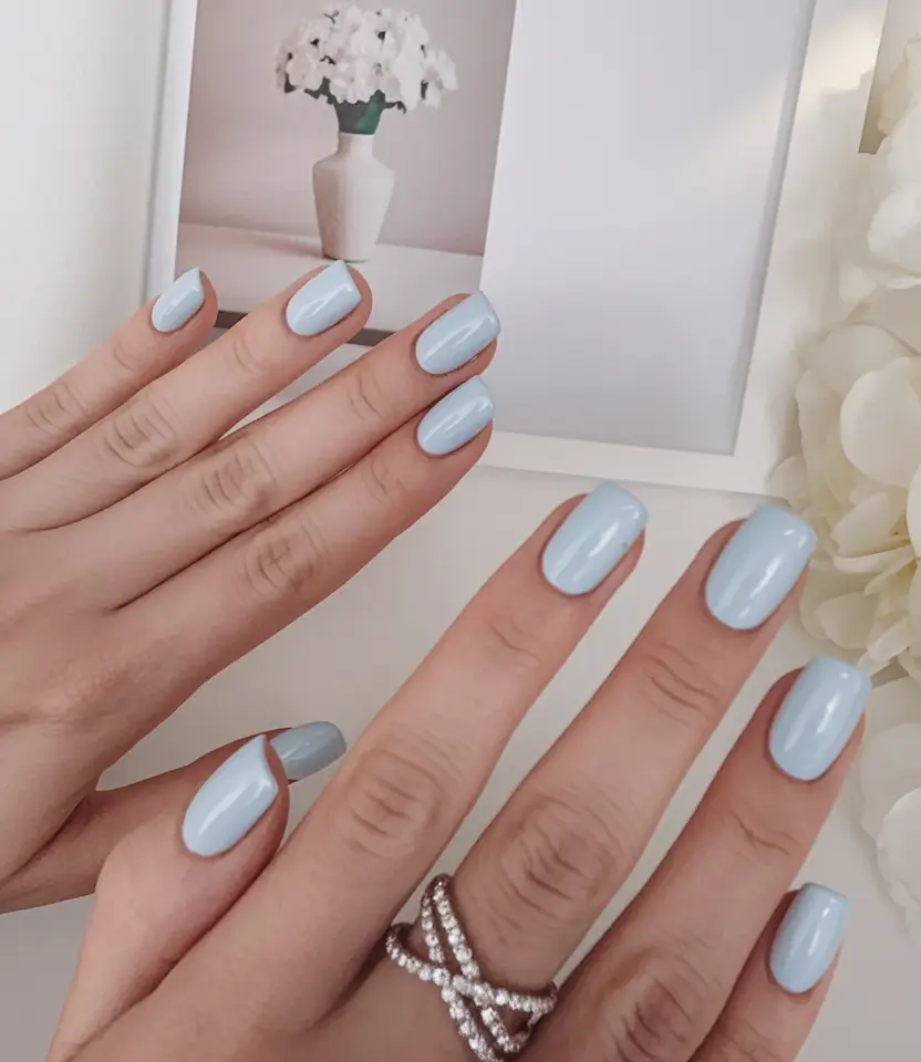 august nails color ideas Cloudy Skies Pastel