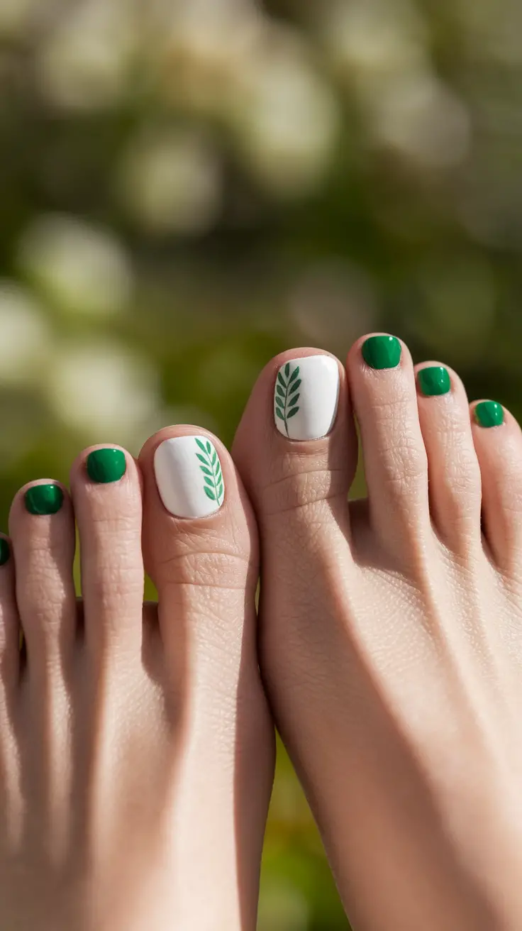 august toe nails Deep Cherry Red With a Love Letter Twist