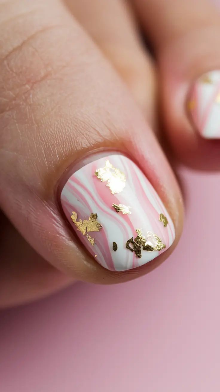 august toe nails ideas 2025 Monochrome Bloom Accent