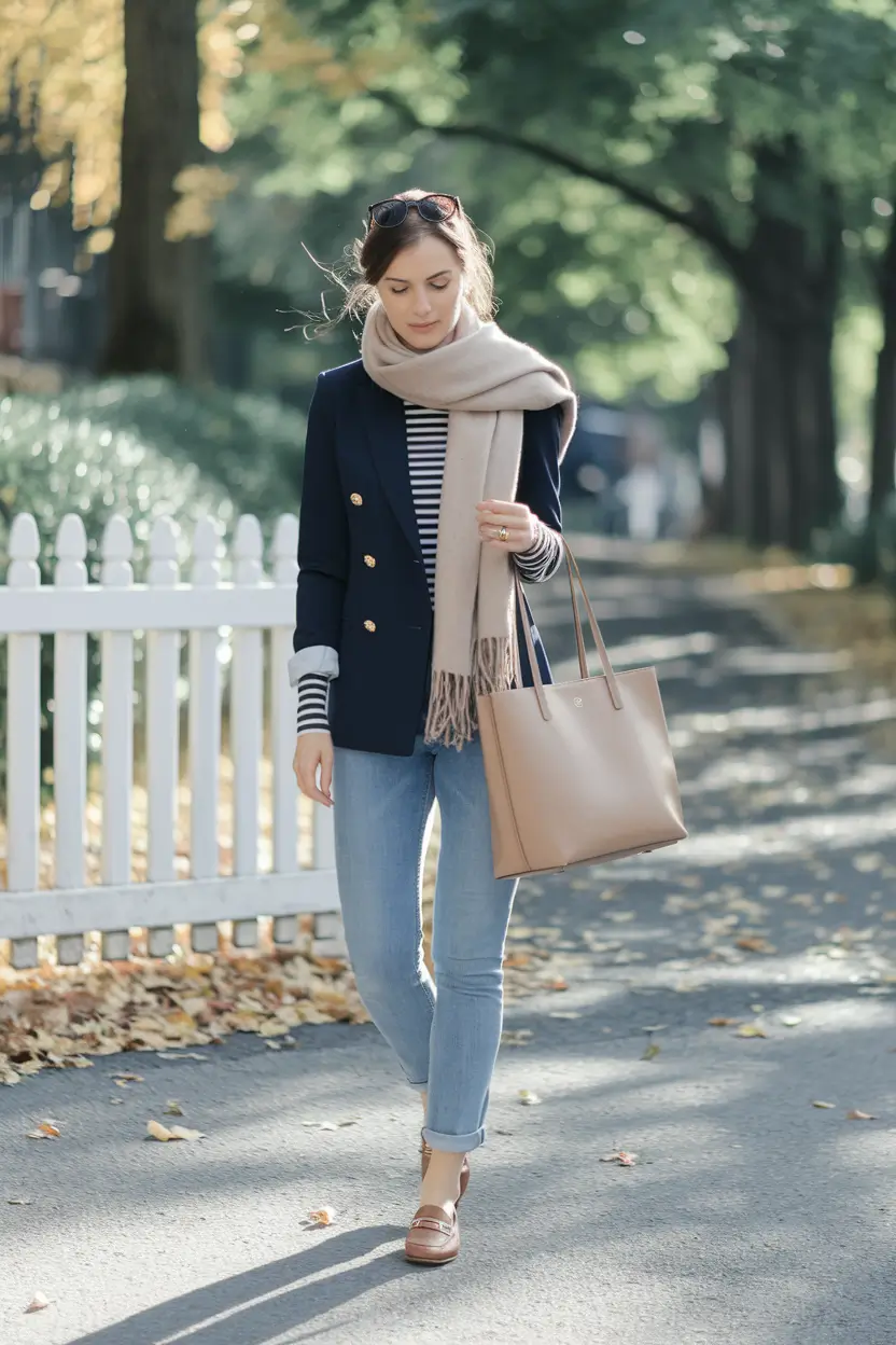 autumn outfits japan Modern Prep with French-Girl Energy