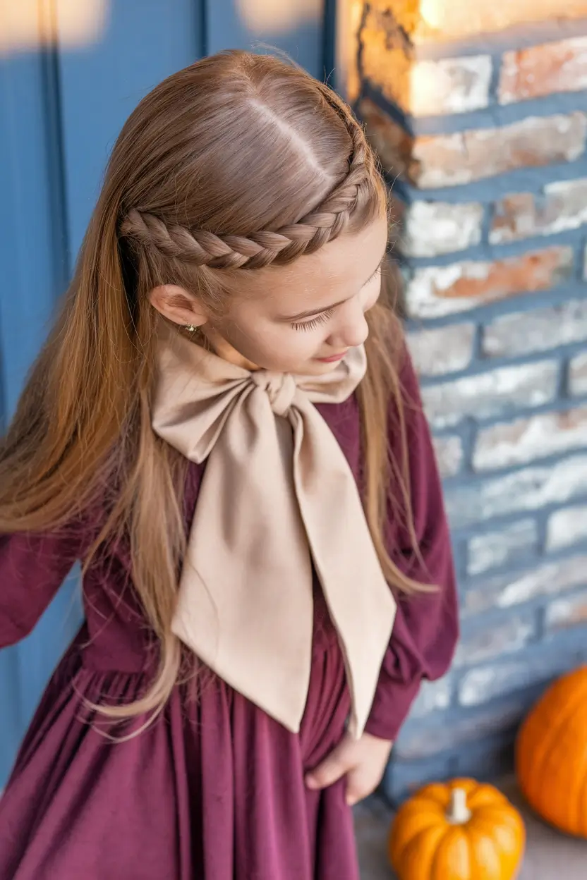 back to school hairstyles Side Braid with a Twist