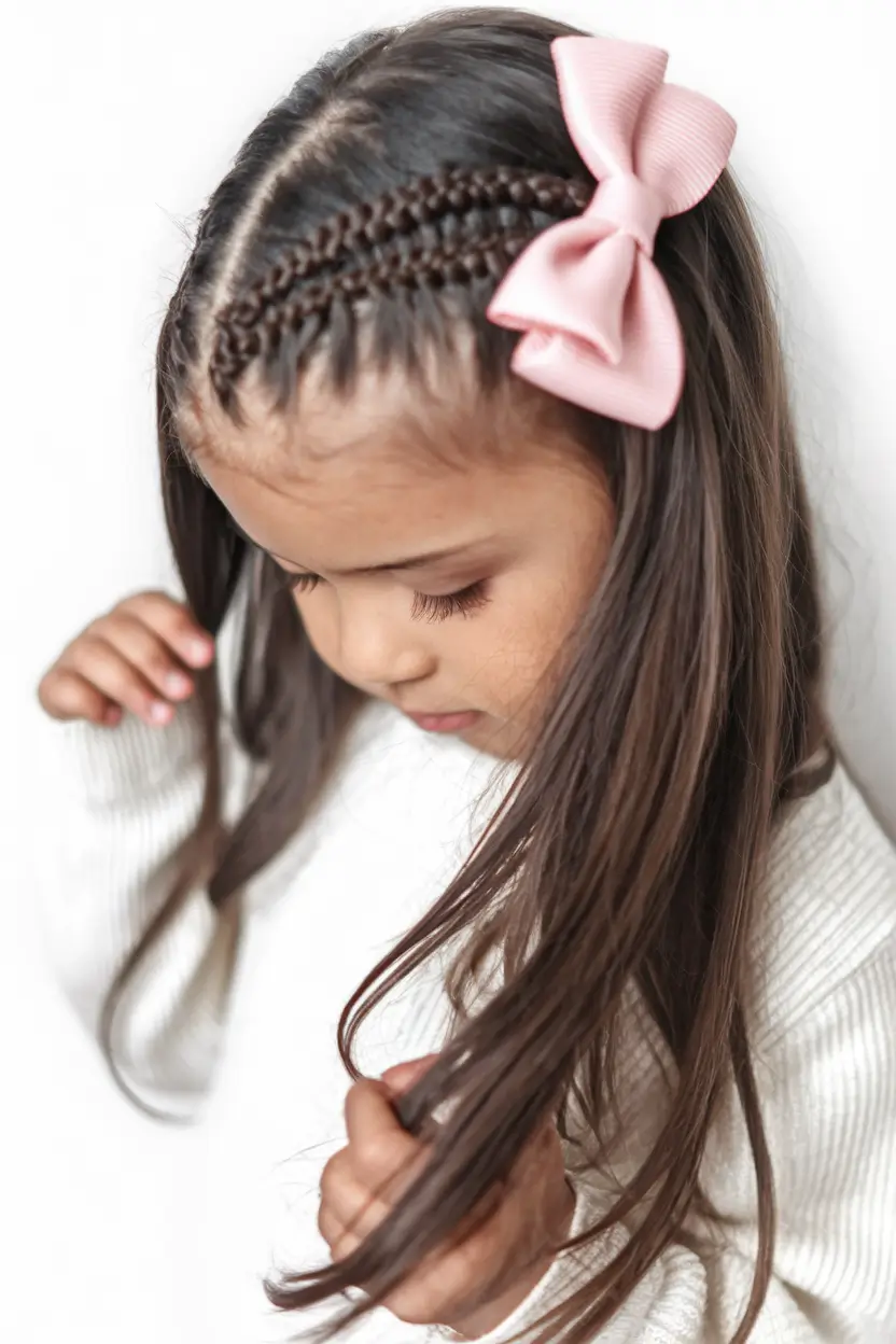 back to school hairstyles Micro-Braided Headband with Soft Waves