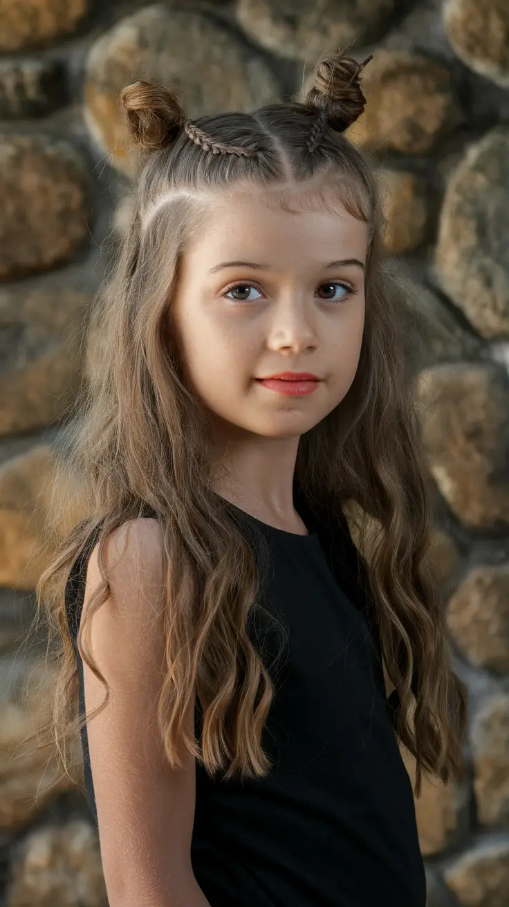 back to school hairstyles Effortless Half-Up Ponytail with Natural Texture