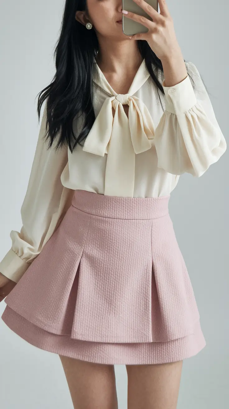 back to school outfits for teens 2025 Retro Charm with a Pink Refresh