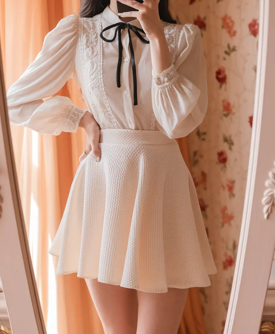 back to school outfits for teens 2025 Delicate Textures and Sweet Details
