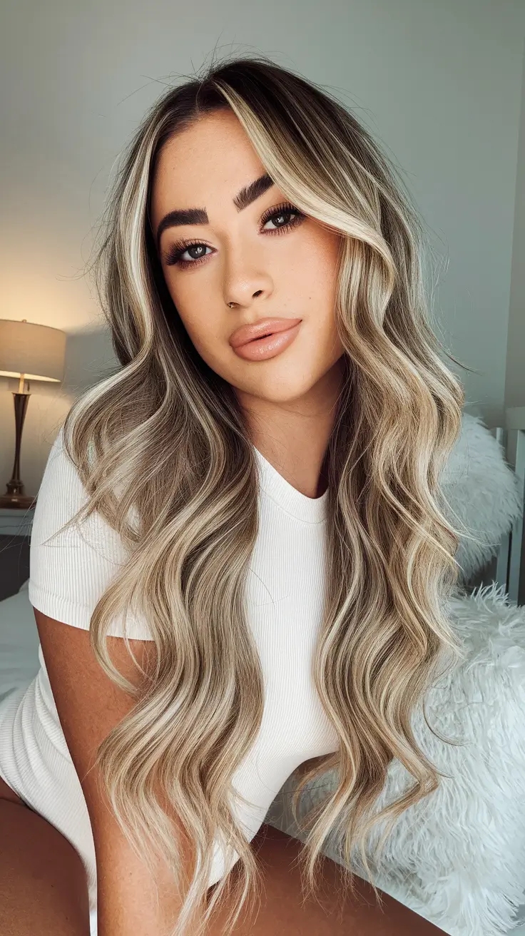 hair color trends Mocha Melt Waves