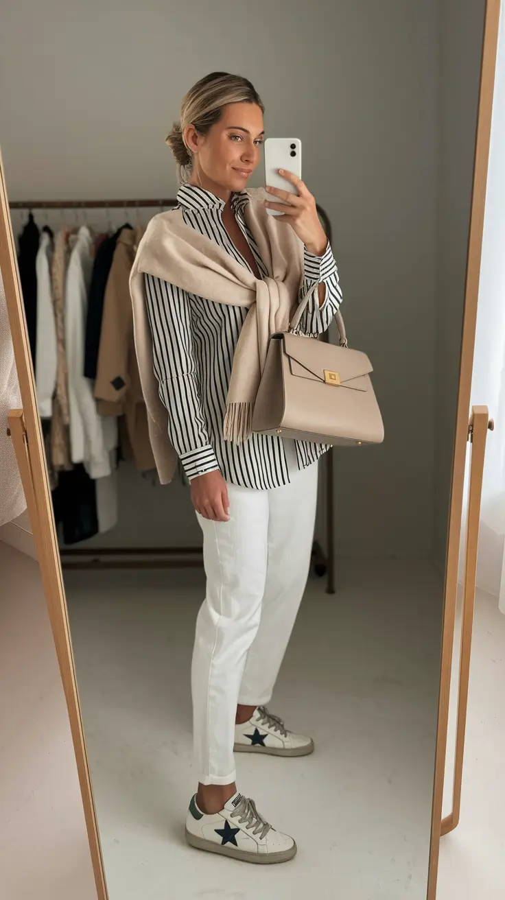 fall capsule wardrobe casual Monochrome Neatness with a Parisian Twist