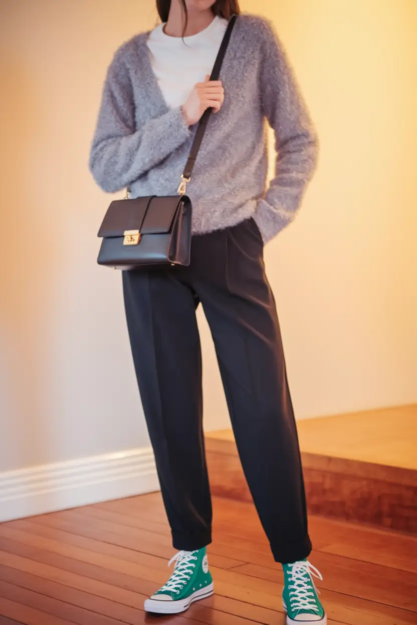 fall capsule wardrobe travel Textured Neutrals with a Pop of Personality