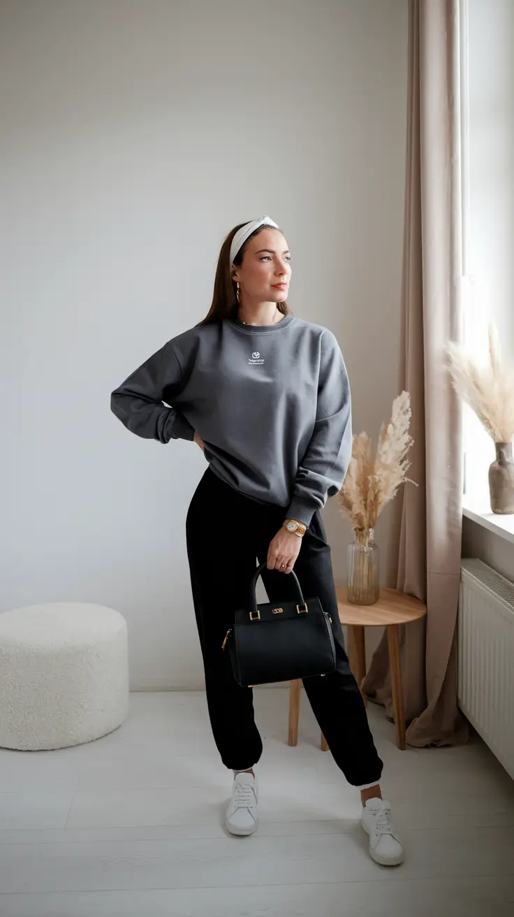 fall capsule wardrobe casual Elevated Athleisure for Everyday Chic