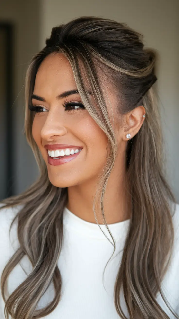 Chic Haircuts Fall Soft Volume Waves with Face-Framing Highlights