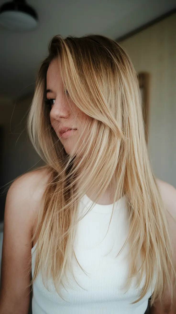 Chic Haircuts Fall Soft Layered Golden Blonde for Everyday Ease
