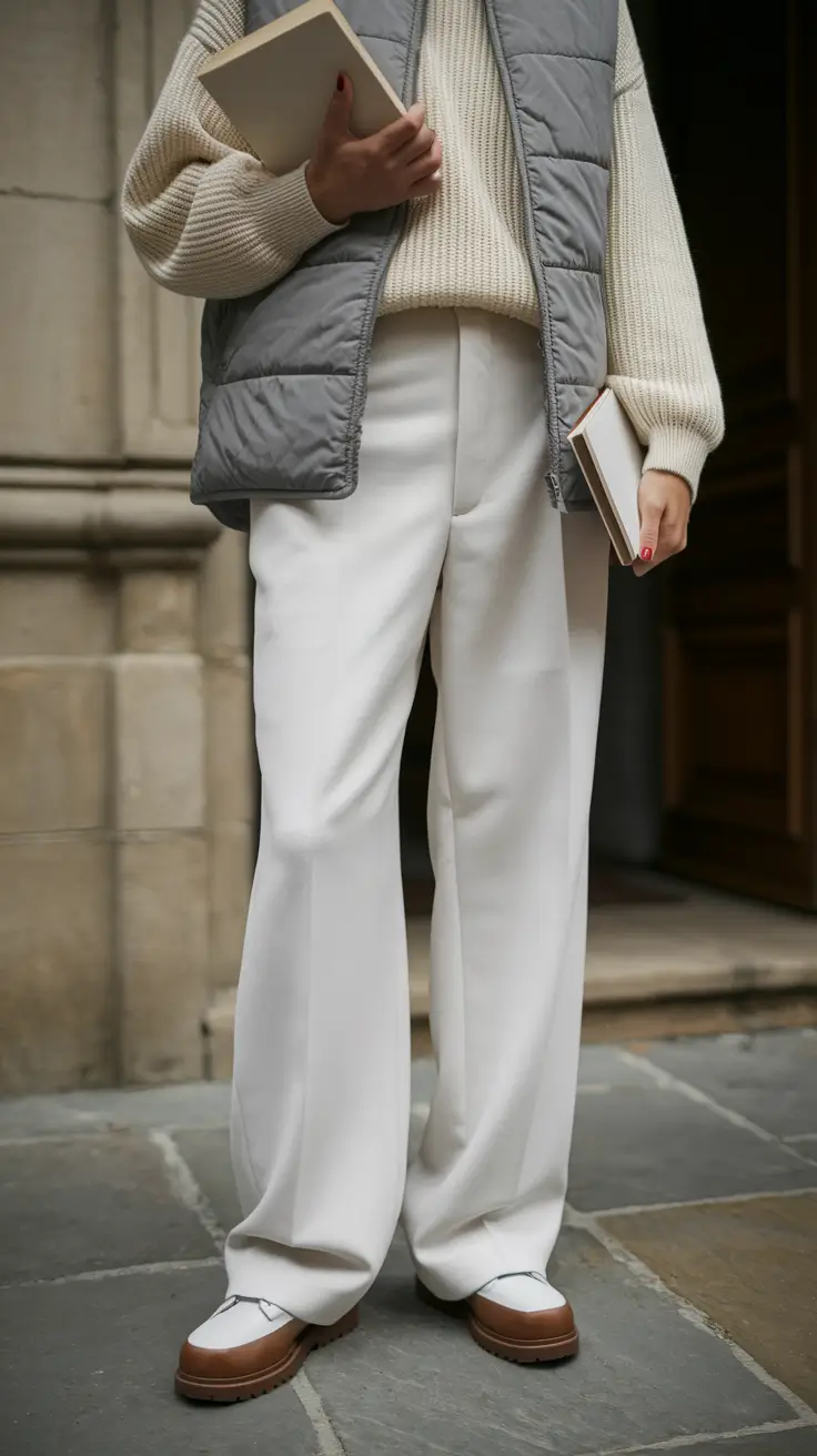cute mom outfits fall plus size Neutrals with a Bookish Charm